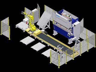 Roboter Kuka G-Press mit Cybelec oder Delem